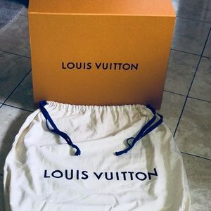 Authentic Louis Vuitton large box & bag
